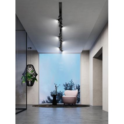 Brilagi - Bodové svietidlo v lištovom systéme HUSKY 6xGU10/10W/230V čierna