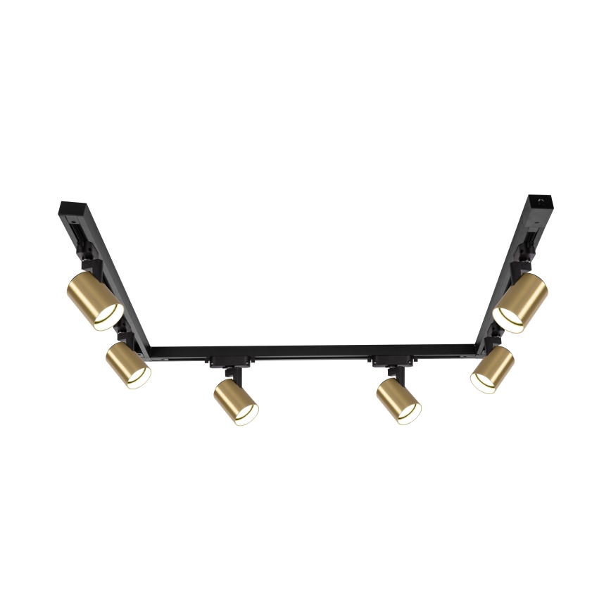 Brilagi - Bodové svietidlo v lištovom systéme HUSKY 6xGU10/10W/230V čierna/zlatá