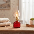 Brilagi - červená petrolejová lampa MERLIN