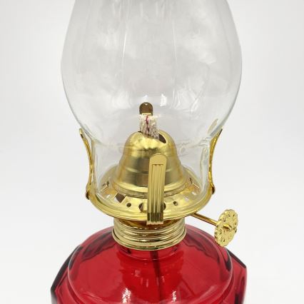 Brilagi - červená petrolejová lampa MERLIN