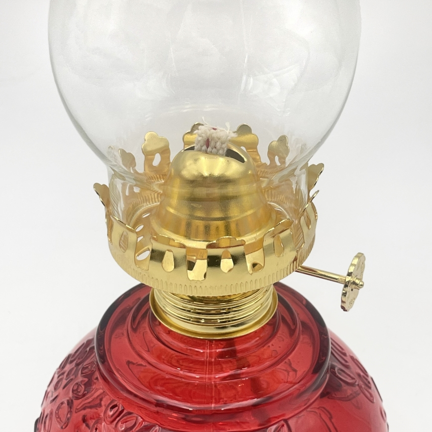Brilagi - červená petrolejová lampa MERLIN