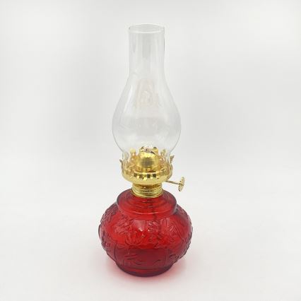 Brilagi - červená petrolejová lampa MERLIN