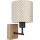 Brilagi - Detská nástenná lampa BOBO WOOD 1xE27/25W/230V dub/čierna/béžová/bodky
