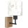 Brilagi - Detská nástenná lampa BOBO WOOD 1xE27/25W/230V dub/čierna/biela/zajačiky