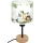 Brilagi - Detská stolná lampa BOBO WOOD 1xE27/25W/230V dub/čierna/biela/zelená/džungľa