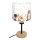 Brilagi - Detská stolná lampa BOBO WOOD 1xE27/25W/230V dub/čierna/biela/zvieratká