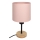 Brilagi - Detská stolná lampa BOBO WOOD 1xE27/25W/230V dub/čierna/ružová