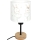 Brilagi - Detská stolová lampa BOBO WOOD 1xE27/25W/230V dub/čierna/biela/zajačiky