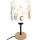Brilagi - Detská stolová lampa BOBO WOOD 1xE27/25W/230V dub/čierna/biela/zvieratká