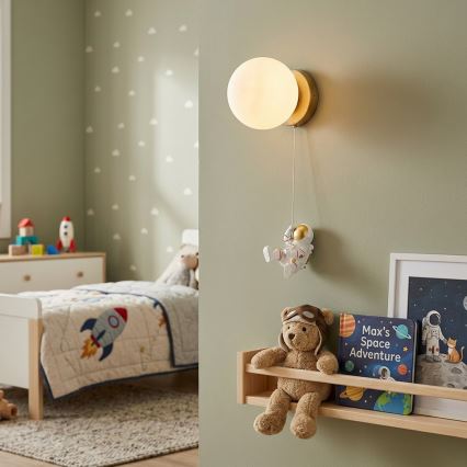 Brilagi - Detské nástenné svietidlo ASTRO 1xE14/15W/230V biele