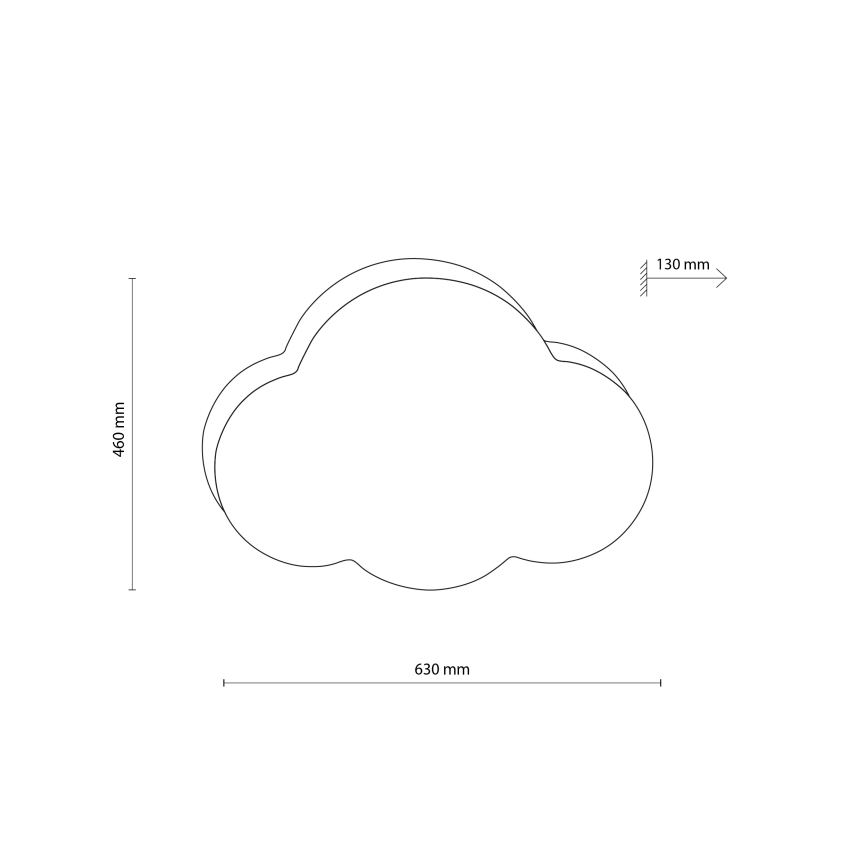 Brilagi - Detské stropné svietidlo NIMBUS 4xE27/15W/230V 46x63 cm béžová