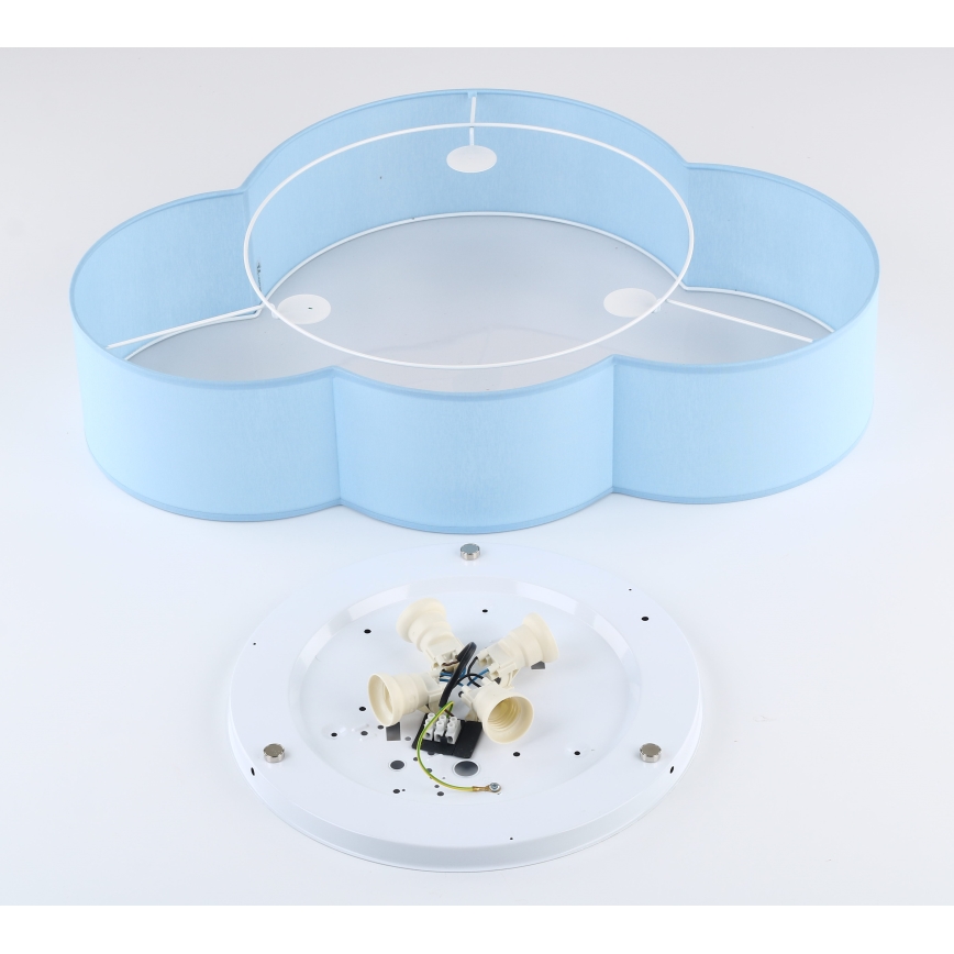 Brilagi - Detské stropné svietidlo NIMBUS 4xE27/15W/230V modré
