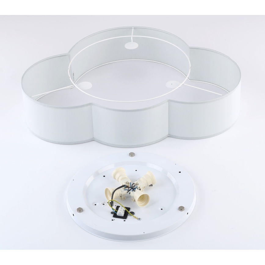 Brilagi - Detské stropné svietidlo NIMBUS 4xE27/15W/230V sivé