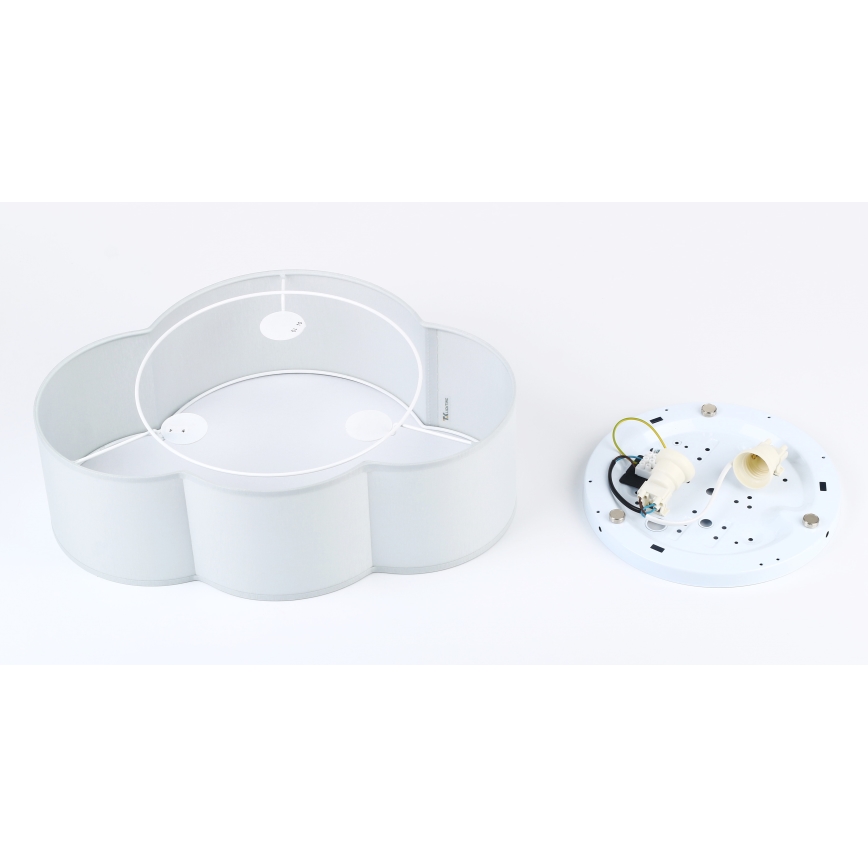 Brilagi - Detské stropné svietidlo NIMBUS MINI 2xE27/15W/230V 31x43 cm sivé