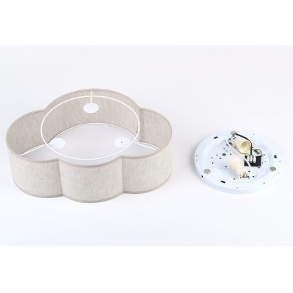 Brilagi - Detské stropné svietidlo NIMBUS MINI LINEN 2xE27/15W/230V 31x43 cm béžové