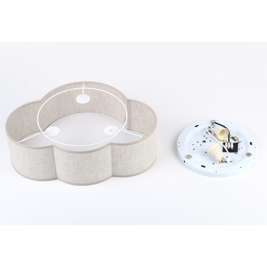 Brilagi - Detské stropné svietidlo NIMBUS MINI LINEN 2xE27/15W/230V 31x43 cm béžové