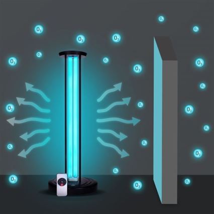 Brilagi - Dezinfekčná germicidna bezozónová lampa UVC/100W/230V + diaľkové ovládanie
