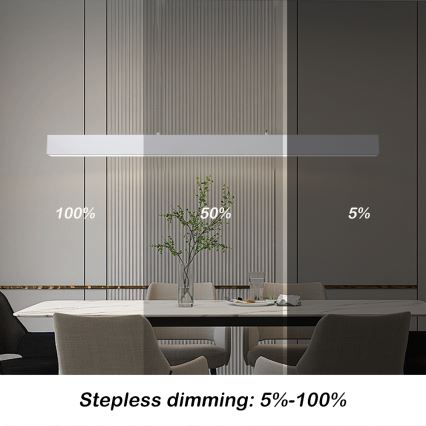 Brilagi - LED vešiaková lampa SLEEKLINE SMART LED/40W/230V 3000-6000K Wi-Fi Tuya biela + diaľkové ovládanie