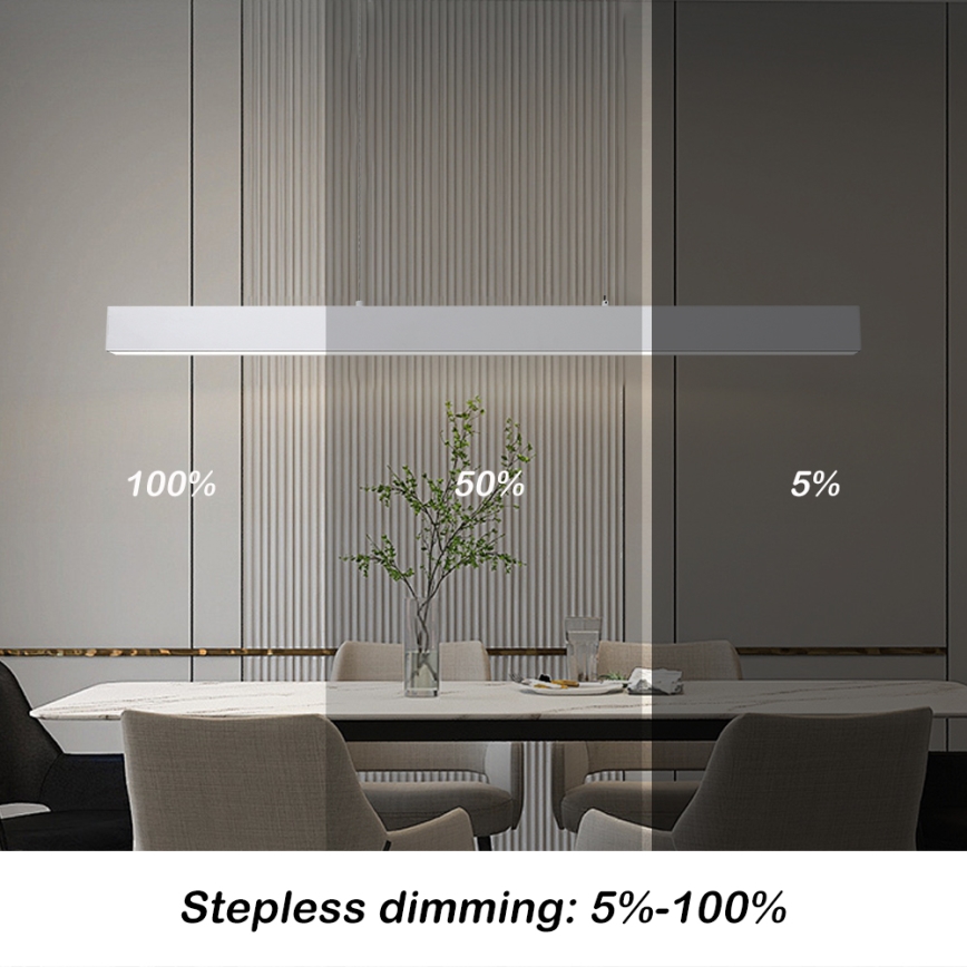 Brilagi - LED vešiaková lampa SLEEKLINE SMART LED/40W/230V 3000-6000K Wi-Fi Tuya biela + diaľkové ovládanie