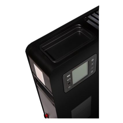 Brilagi - Elektrický priamovykurovač/konvektor 1000/1300/2300W LCD/časovač/TURBO/termostat čierna + diaľkové ovládanie