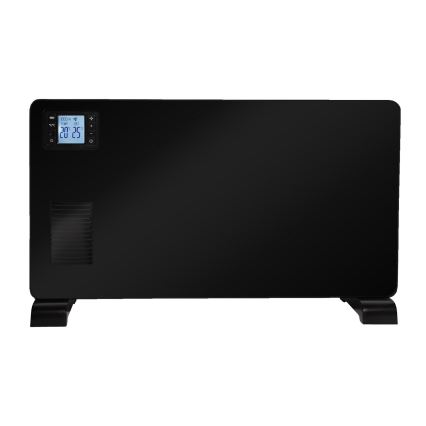 Brilagi - Elektrický priamovykurovač/konvektor 1000/1300/2300W LCD/časovač/TURBO/termostat čierna + diaľkové ovládanie