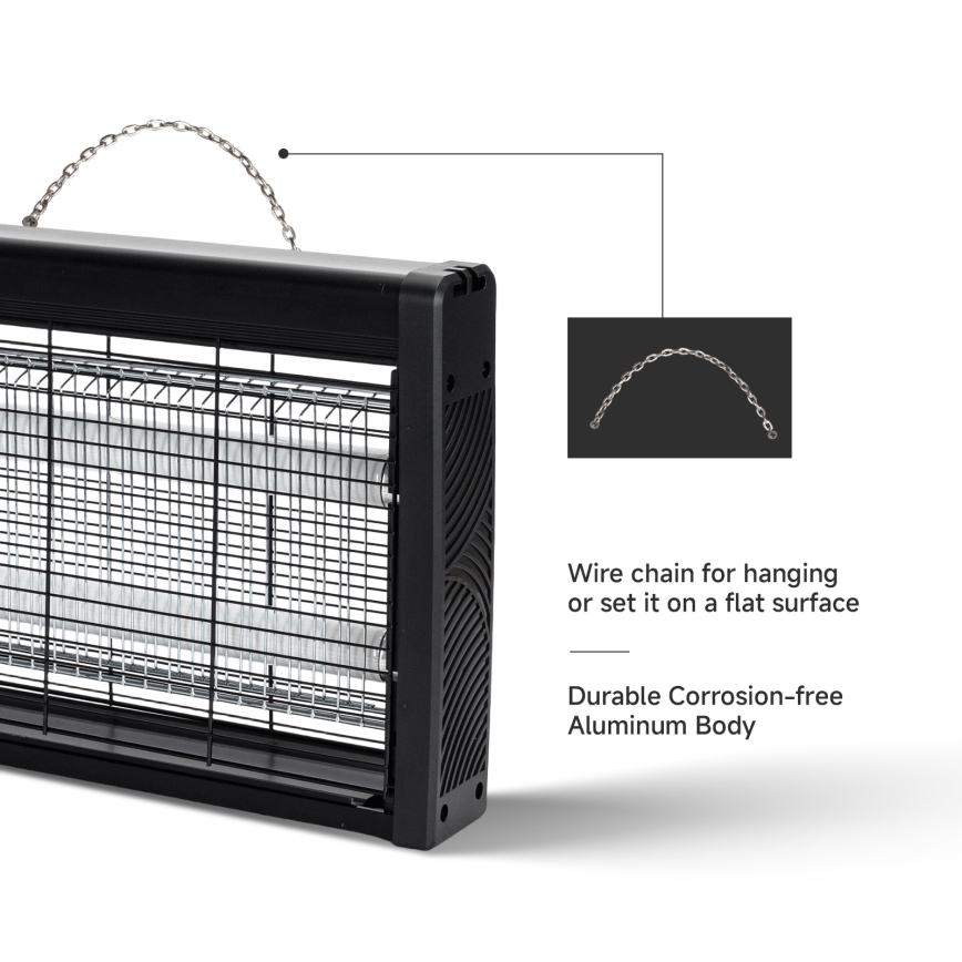 Brilagi - Elektrický lapač hmyzu 2xUV/10W/230V 60 m2