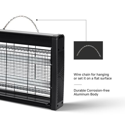 Brilagi - Elektrický lapač hmyzu 2xUV/20W/230V 100 m2