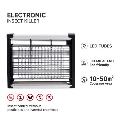 Brilagi - Elektrický lapač hmyzu 2xUV/4W/230V 50 m2