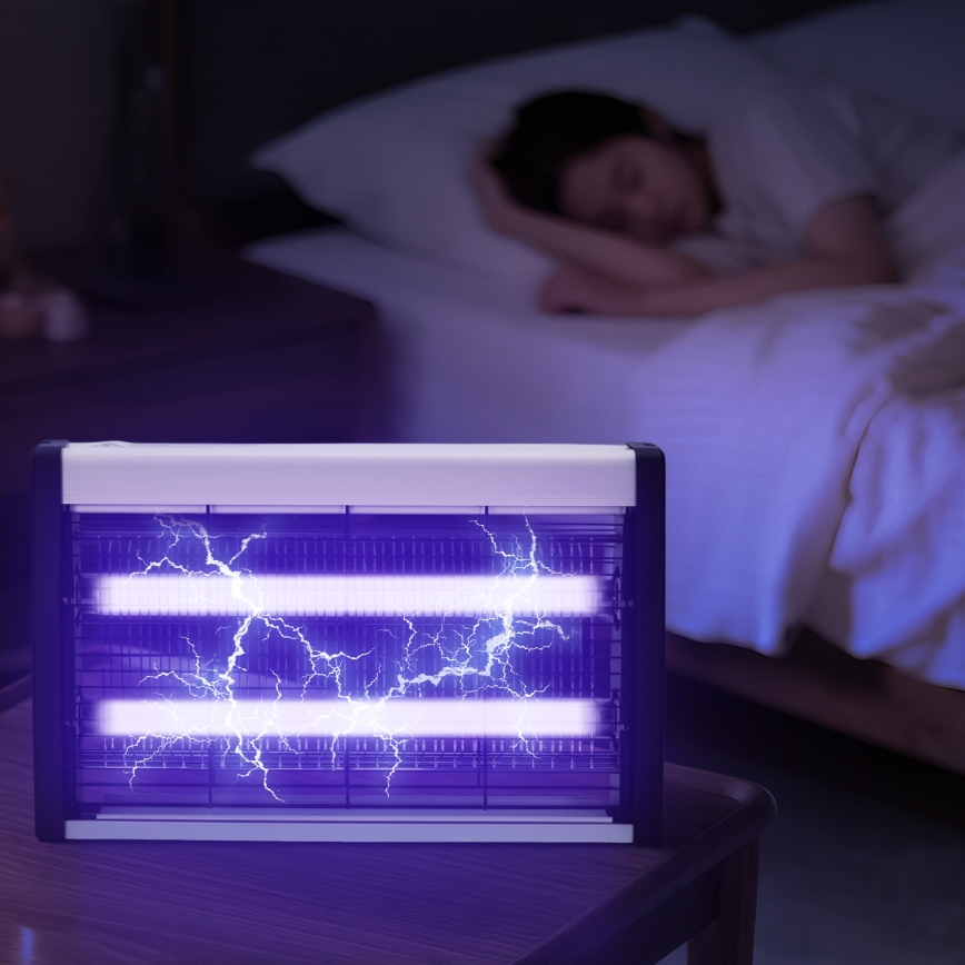 Brilagi - Elektrický lapač hmyzu 2×UV/20W/230V, vhodný na plochu do 100 m²