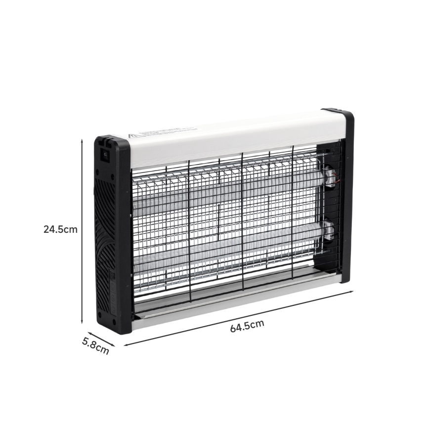 Brilagi - Elektrický lapač hmyzu 2×UV/20W/230V, vhodný na plochu do 100 m²