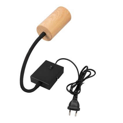 Brilagi - Flexibilná nástenná lampa SELE 1xGU10/30W/230V čierna/dekor duba