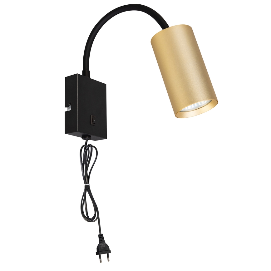 Brilagi - Flexibilná nástenná lampa SELE 1xGU10/30W/230V čierna/zlatá