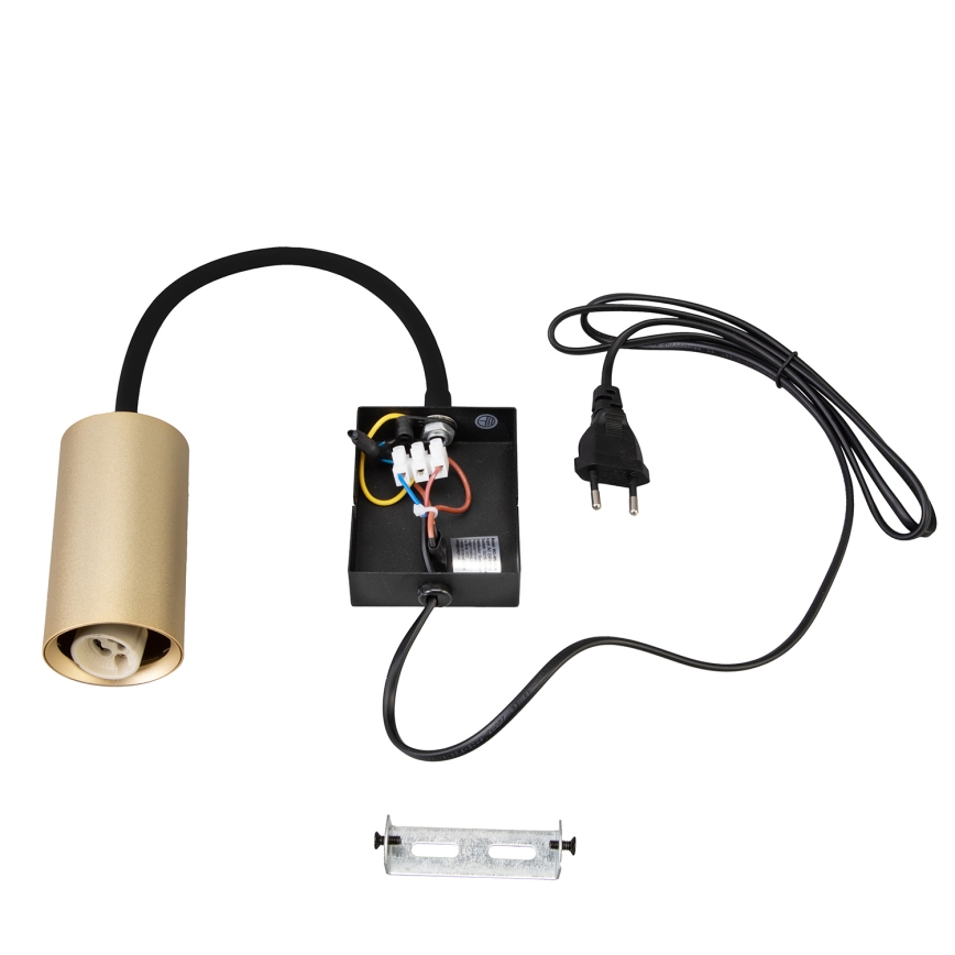 Brilagi - Flexibilná nástenná lampa SELE 1xGU10/30W/230V čierna/zlatá