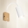 Brilagi - Flexibilná nástenná lampa so spínačom SELE 1xGU10/30W/230V biela/dubový dekor