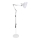 Brilagi - Flexibilná stojacia lampa TASKER 1xE27/60W/230V 157 cm biela