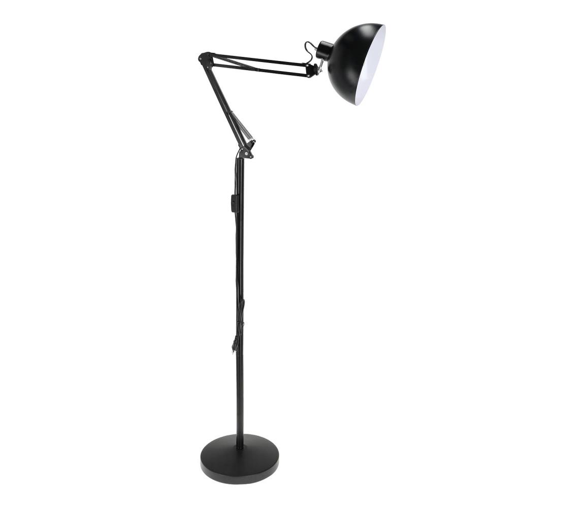 Brilagi - Flexibilná stojacia lampa TASKER 1xE27/60W/230V 157 cm čierna 004972