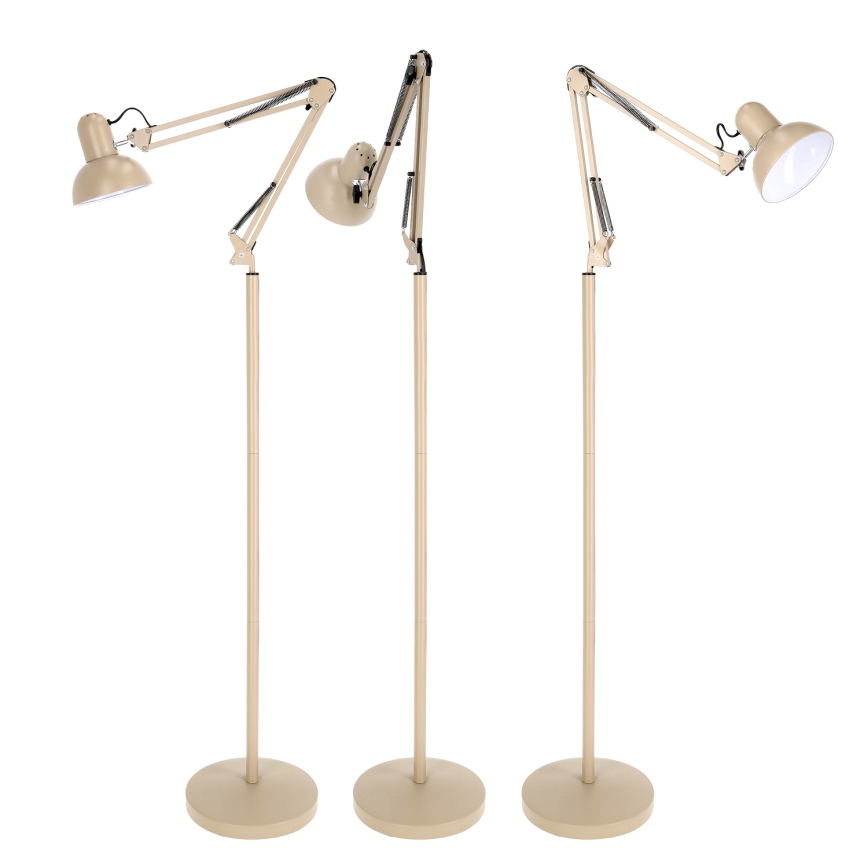 Brilagi - Flexibilná stojacia lampa TASKER 1xE27/60W/230V 184 cm béžová
