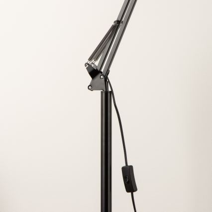 BRILAGI - Flexibilná stojacia lampa TASKER 1xE27/60W/230V 184 cm čierna
