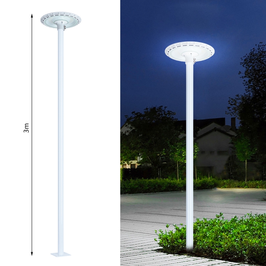 Brilagi - Kovová tyč pre stĺp vonkajšieho osvetlenia URBAN 3 m stožiar pr. 58 mm biela