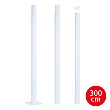 Brilagi - Kovová tyč pre stĺp vonkajšieho osvetlenia URBAN 3 m stožiar pr. 58 mm biela
