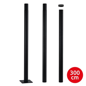 Brilagi - Kovová tyč pre stĺp vonkajšieho osvetlenia URBAN 3 m stožiar pr. 58 mm čierna