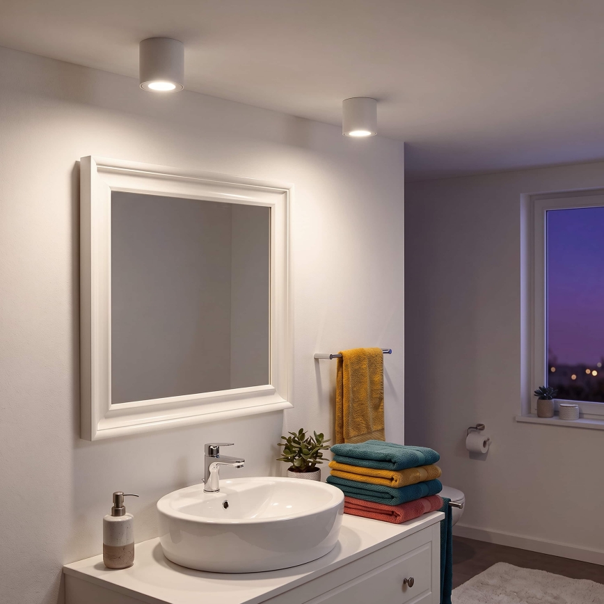 BRILAGI - Kúpeľňové bodové svietidlo MIA 1xGU10/30W/230V 84x80 mm biela IP54