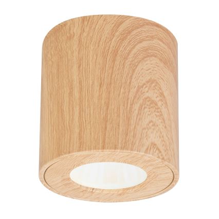 Brilagi - Kúpeľňové bodové svietidlo MIA 1xGU10/30W/230V 84x80 mm dekor duba IP44