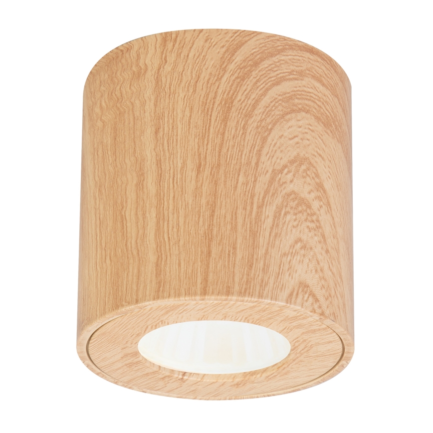 Brilagi - Kúpeľňové bodové svietidlo MIA 1xGU10/30W/230V 84x80 mm dekor duba IP44