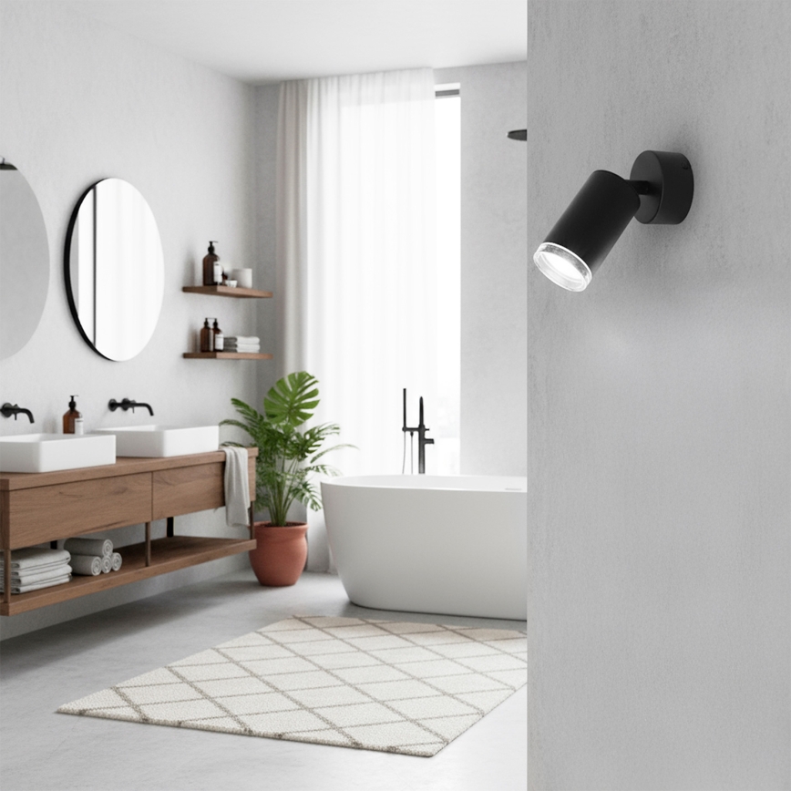 Brilagi - Kúpeľňové bodové svietidlo SELE 1xGU10/30W/230V IP44 čierna
