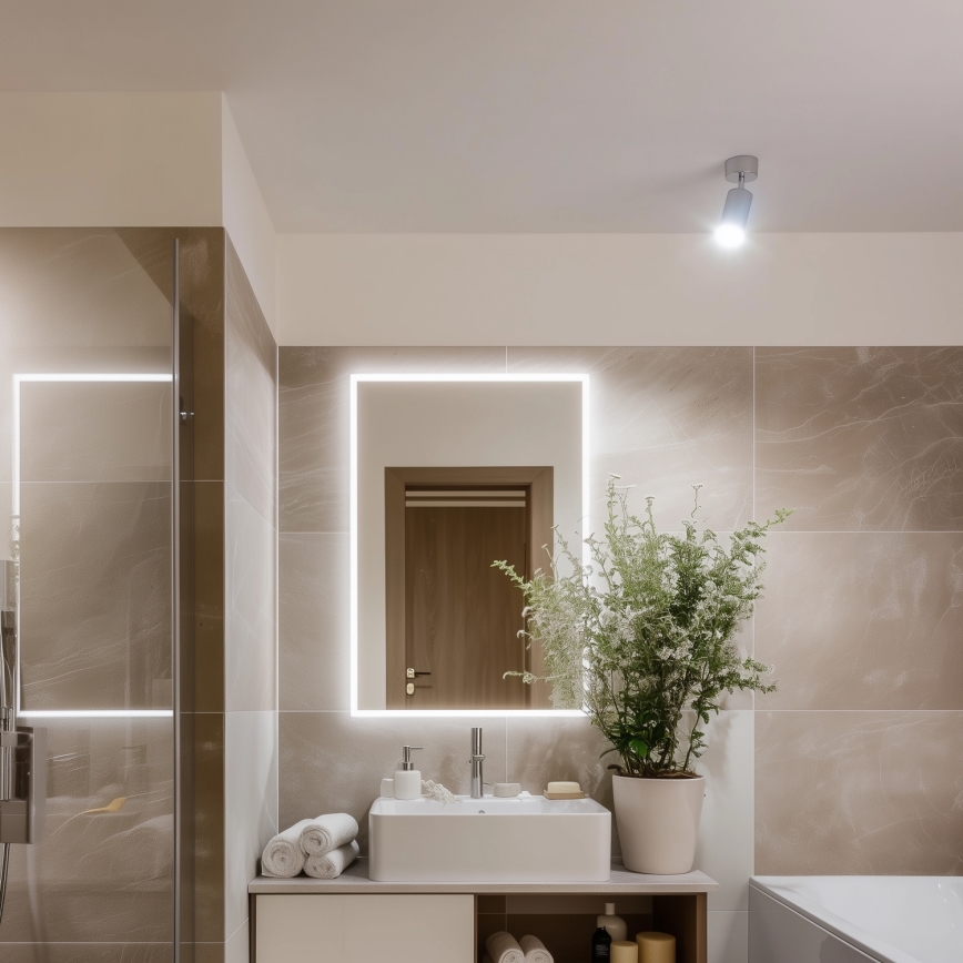 Brilagi - Kúpeľňové bodové svietidlo SELE 1xGU10/30W/230V IP44 lesklý chróm