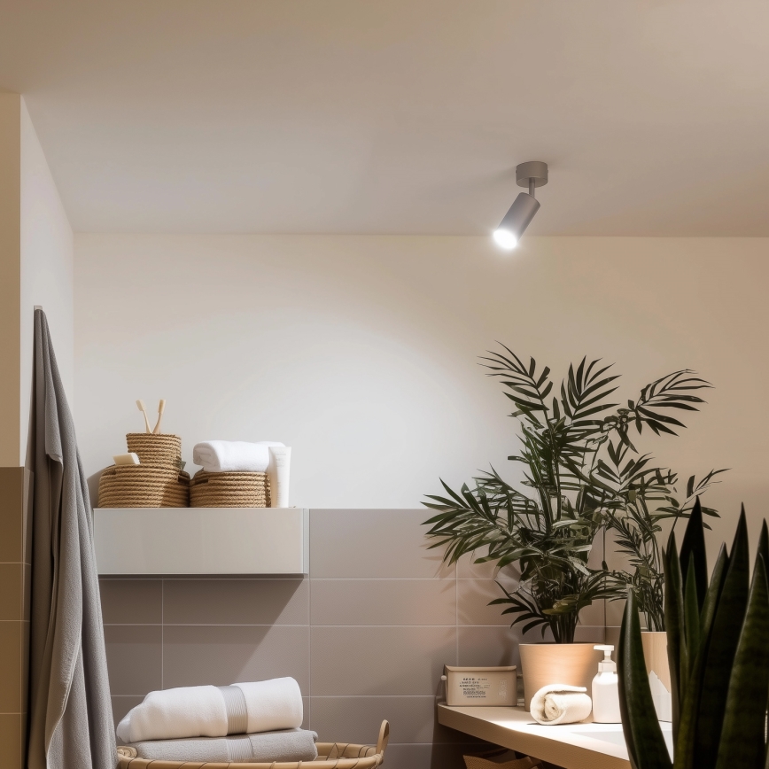 Brilagi - Kúpeľňové bodové svietidlo SELE 1xGU10/30W/230V IP44 strieborná