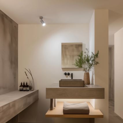 Brilagi - Kúpeľňové bodové svietidlo SELE 1xGU10/30W/230V IP44 strieborná