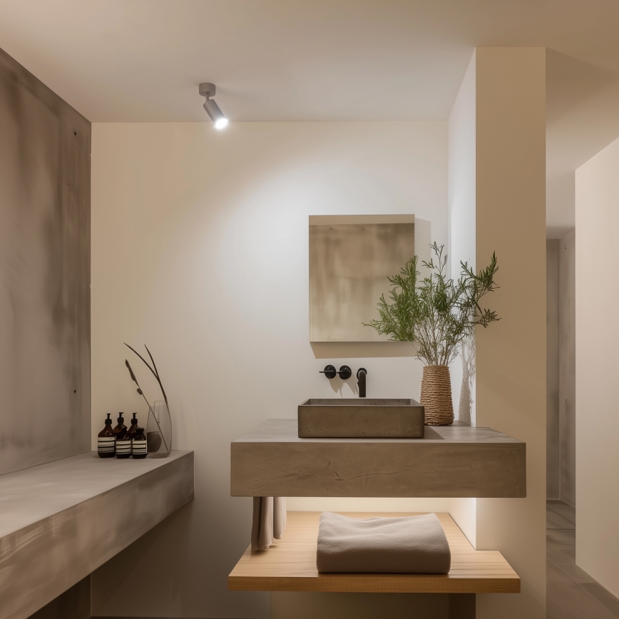 Brilagi - Kúpeľňové bodové svietidlo SELE 1xGU10/30W/230V IP44 strieborná