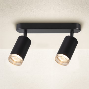 Brilagi - Kúpeľňové bodové svietidlo SELE 2xGU10/30W/230V IP44 čierna